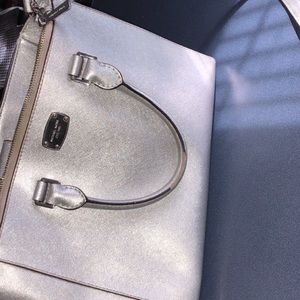sliver michael kors purse